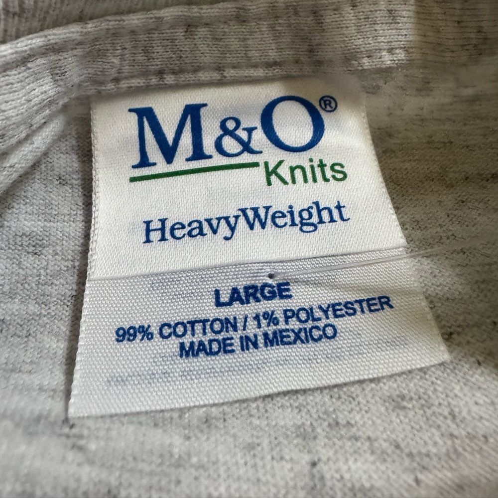 M & O Knits Heavy Weight Gray w/ 3 Cowdogs Front and Back Short Sleeve - Picture 8 of 9